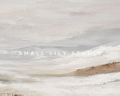 Abstract Textured Landscape Frame TV Art