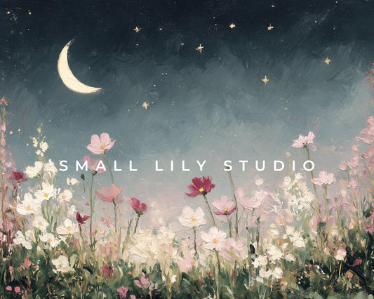 Night Garden Desktop Wallpaper Set