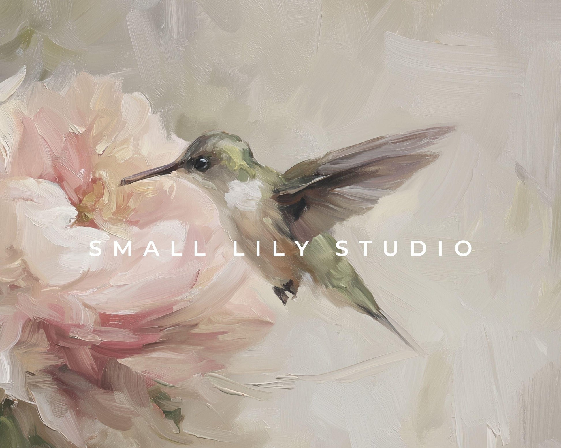 Hummingbird on Flower Frame TV Art