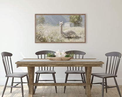 Alpaca Frame TV Art