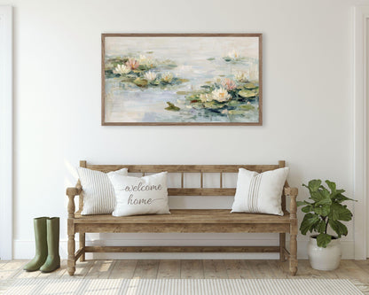 Water Lilies Frame TV Art