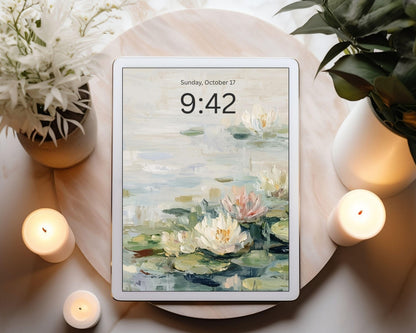 Water Lilies Desktop Wallpaper Set