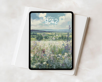 Spring Wildflowers iPad Wallpaper