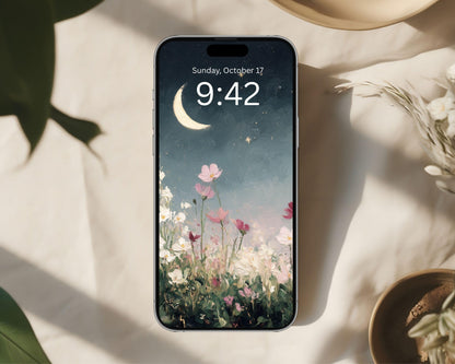 Night Garden Phone Wallpaper