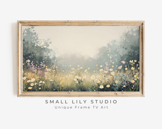 Yellow Wildflowers Frame TV Art