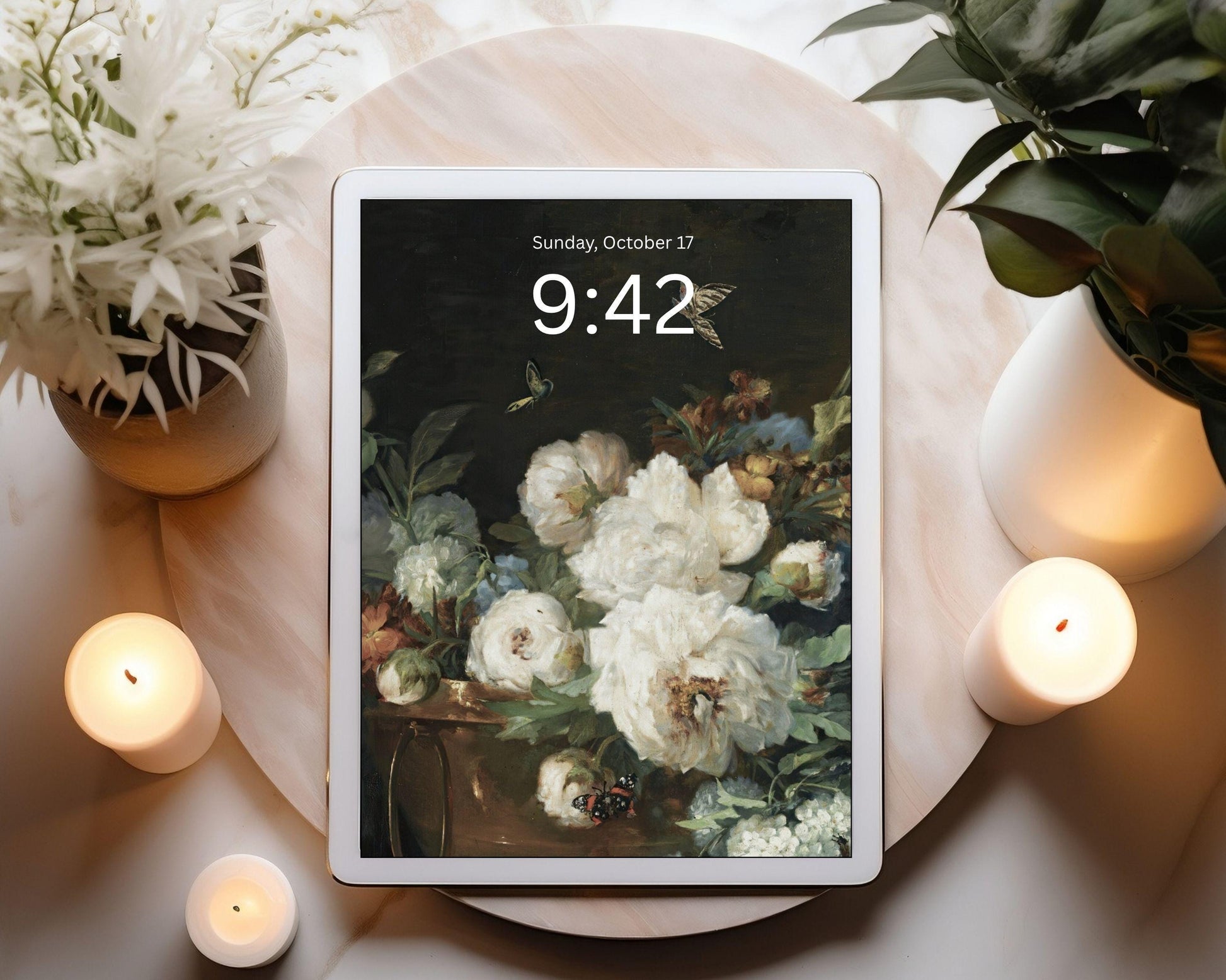 Moody Floral iPad Wallpaper