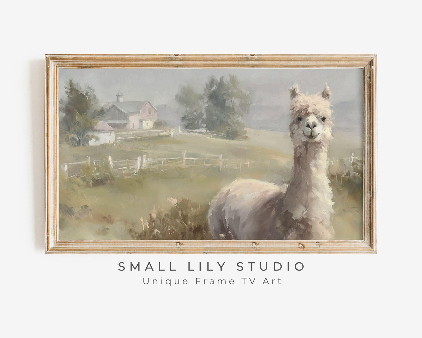 Cute Alpaca Frame TV Art