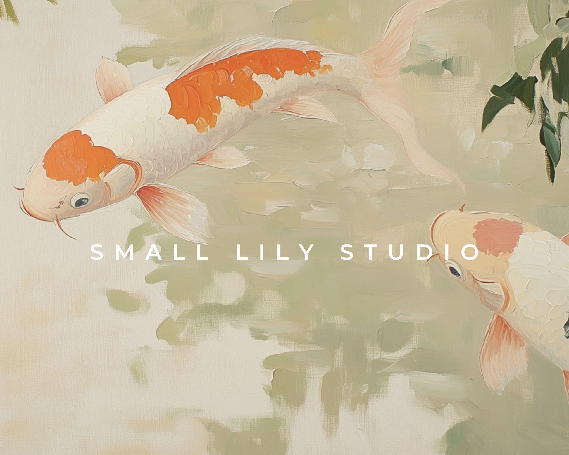 Koi Pond iPad Wallpaper