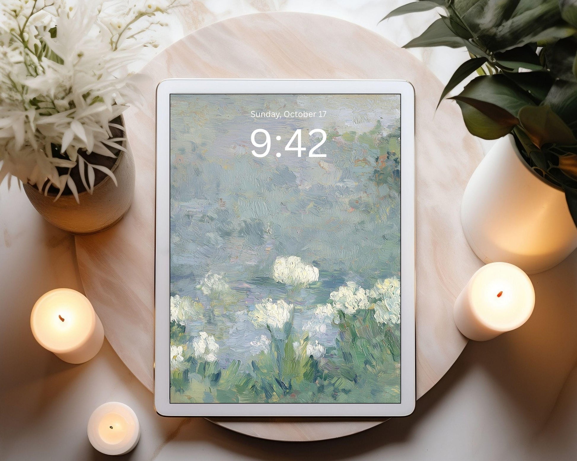 Abstract Floral iPad Wallpaper