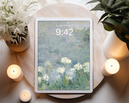 Abstract Floral iPad Wallpaper
