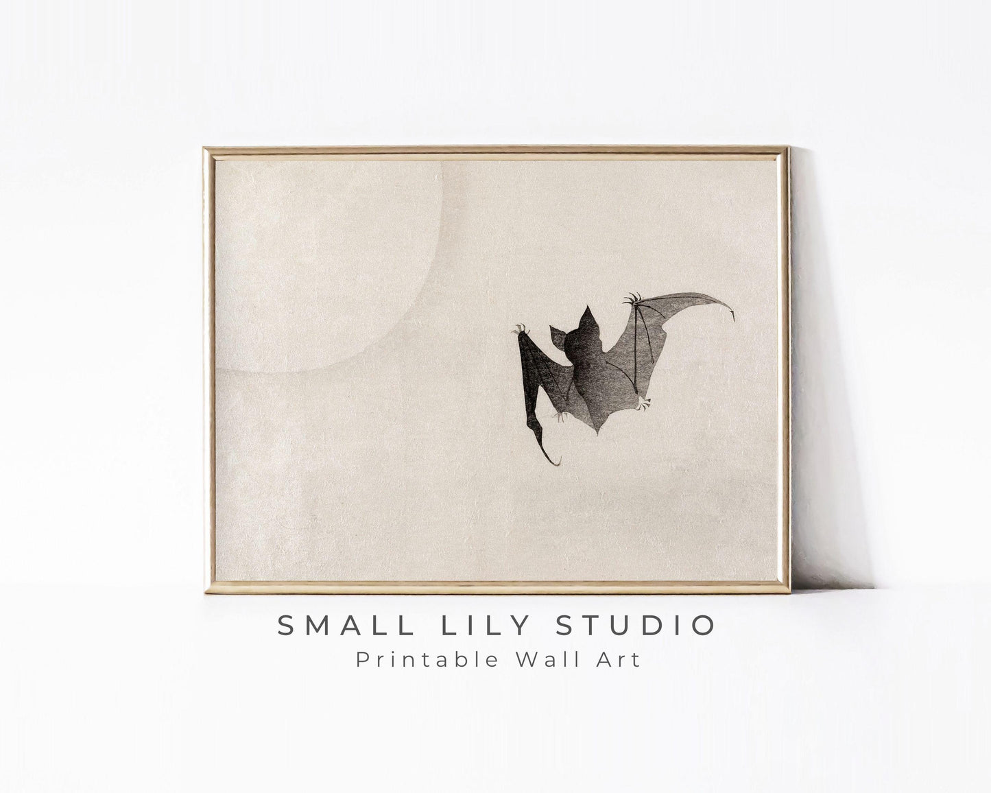 Halloween Black Bat Printable Wall Art