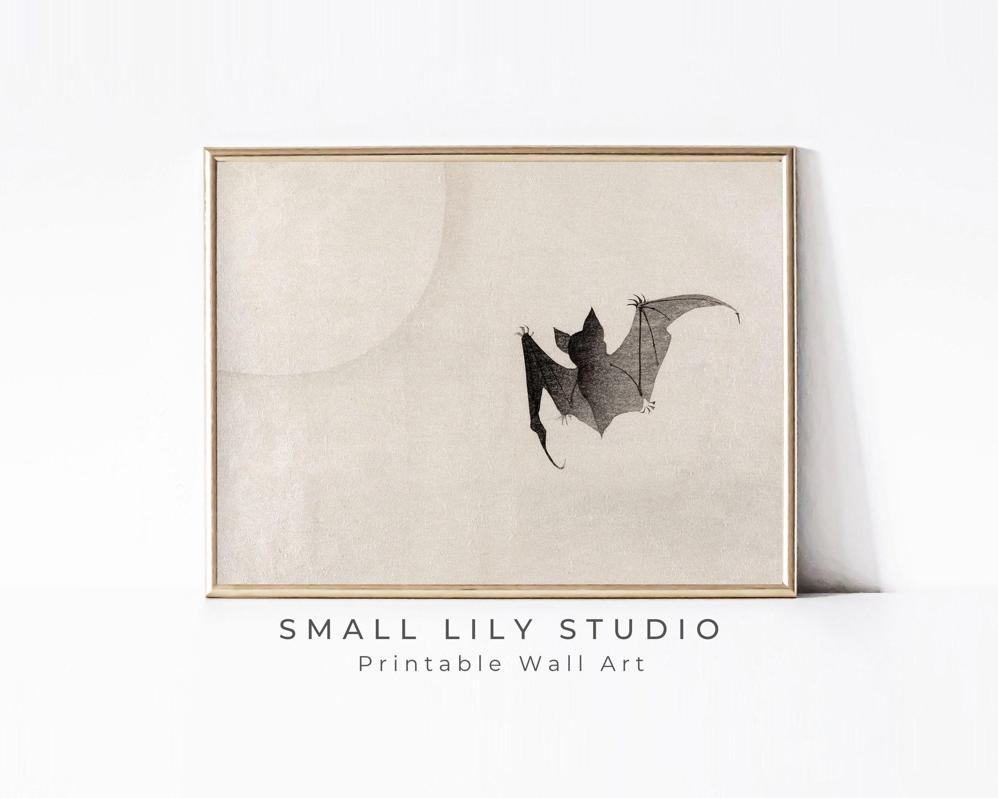 Halloween Black Bat Printable Wall Art