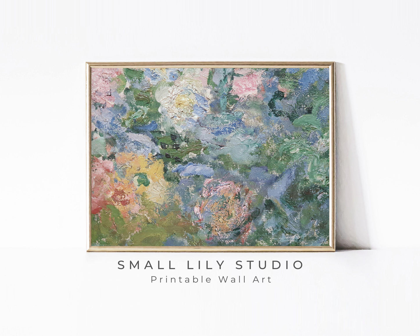 Abstract Textured Floral Printable Wall Art