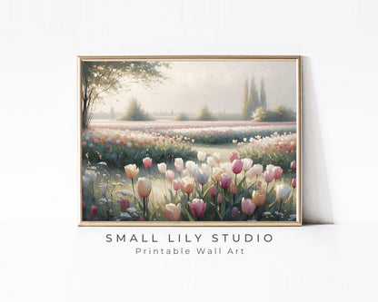 Tulip Landscape Printable Wall Art