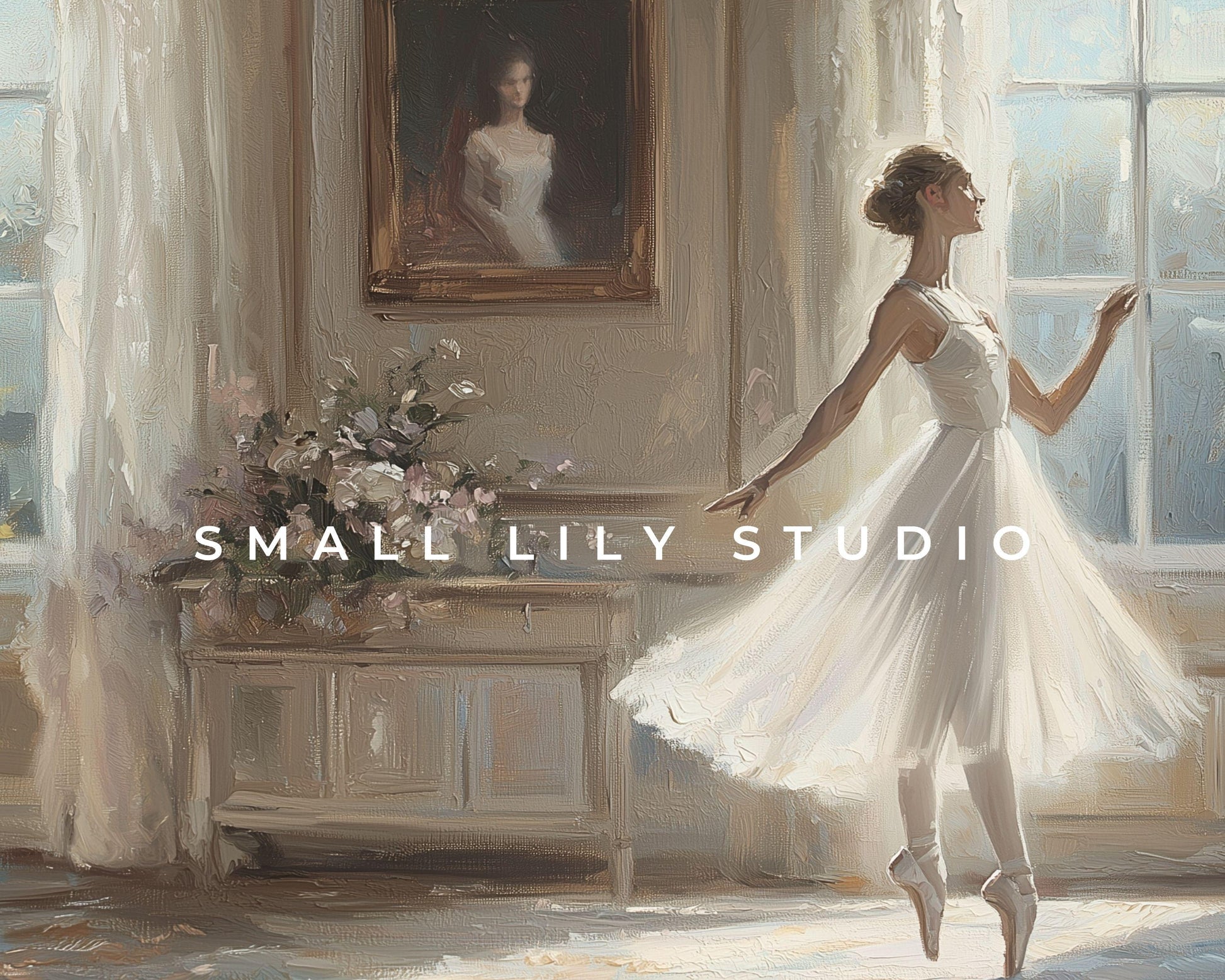 Ballerina Dancing Frame TV Art