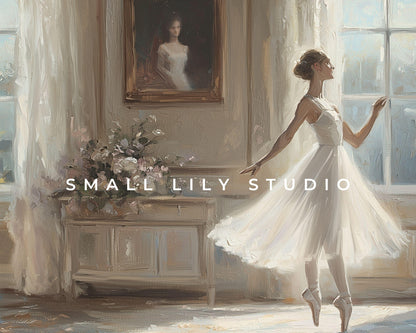 Ballerina Dancing Frame TV Art