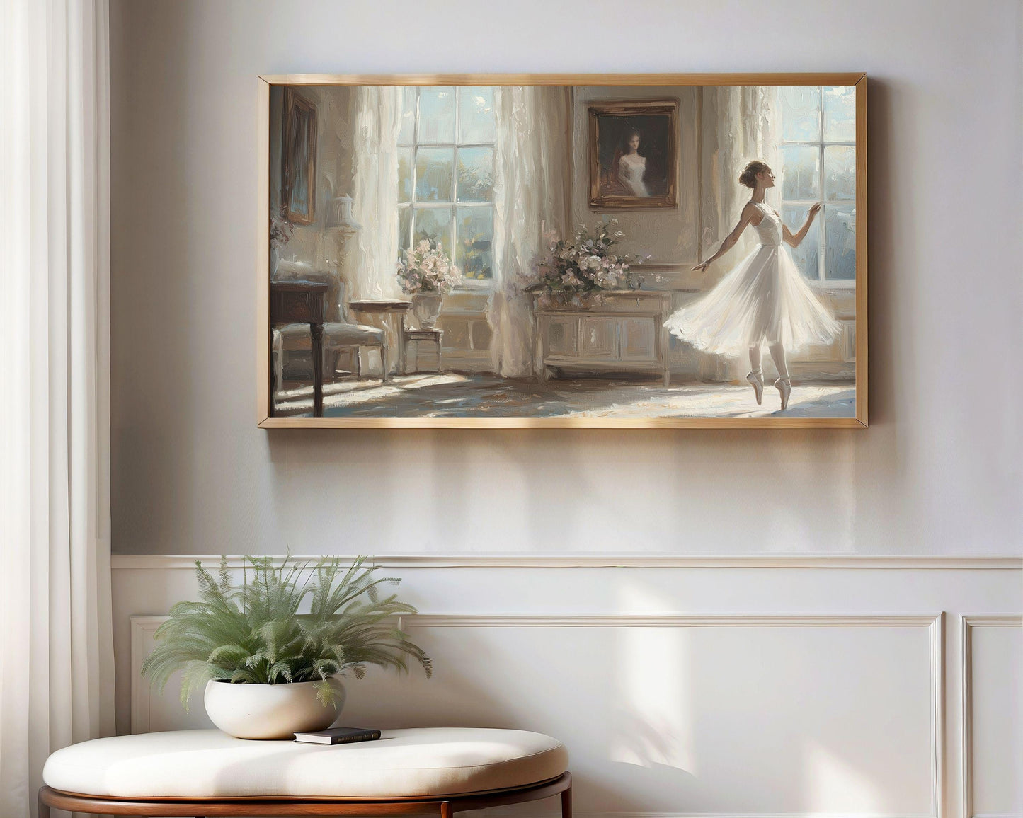 Ballerina Dancing Frame TV Art