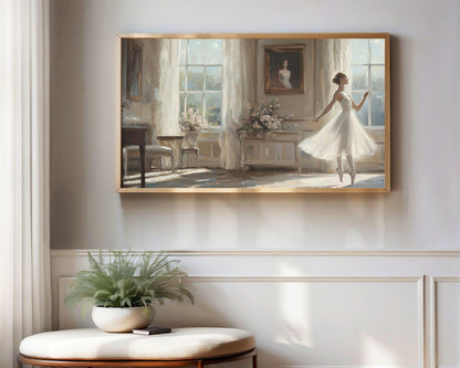Ballerina Dancing Frame TV Art