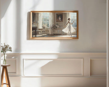 Ballerina Dancing Frame TV Art