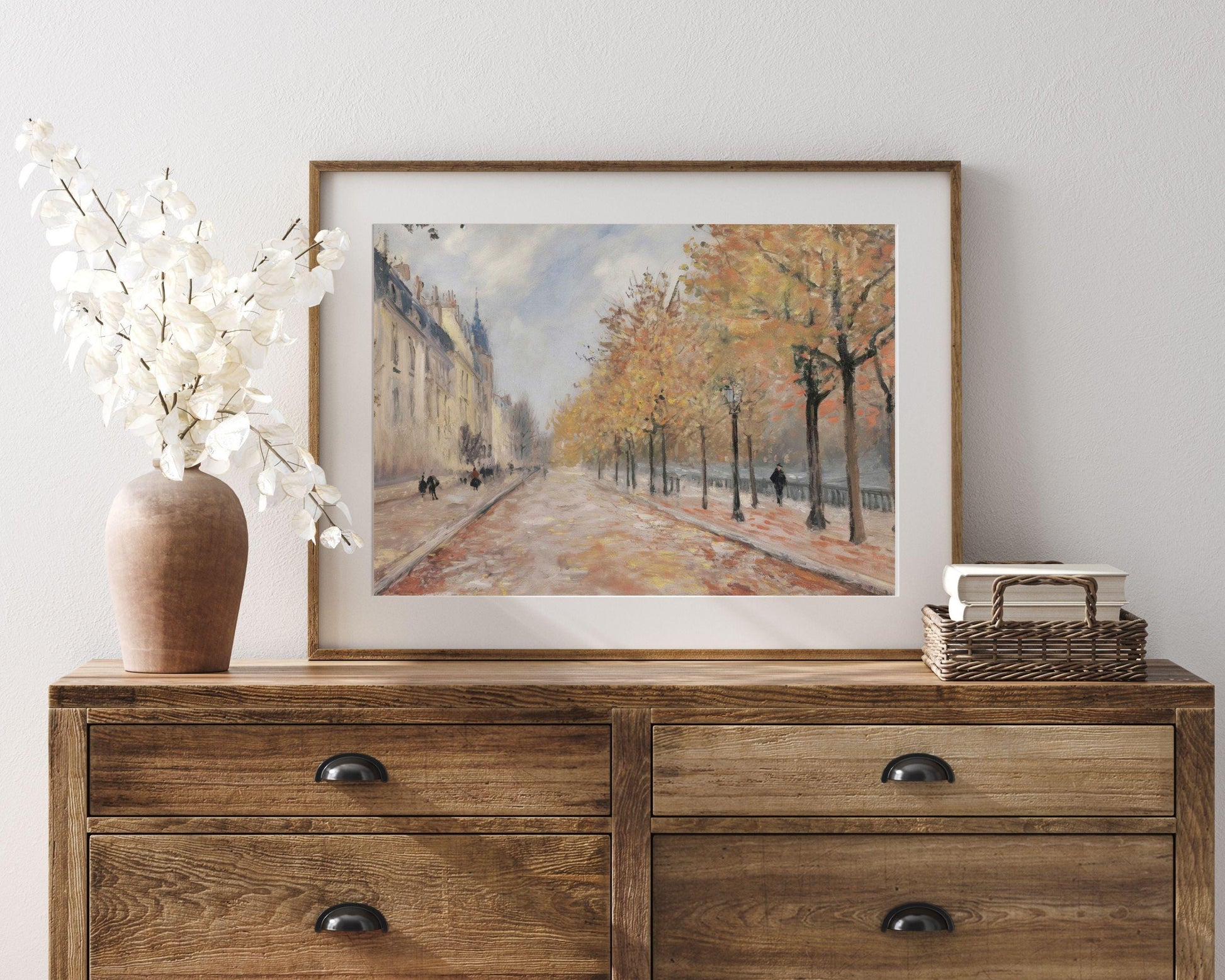 Autumn Street in Paris Printable Wall Art