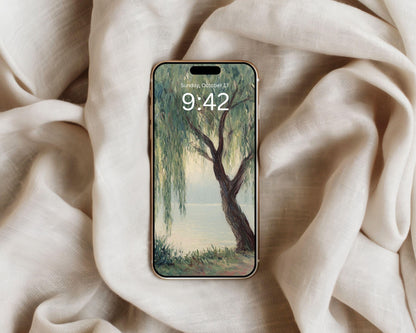 Weeping Willow Phone Wallpaper