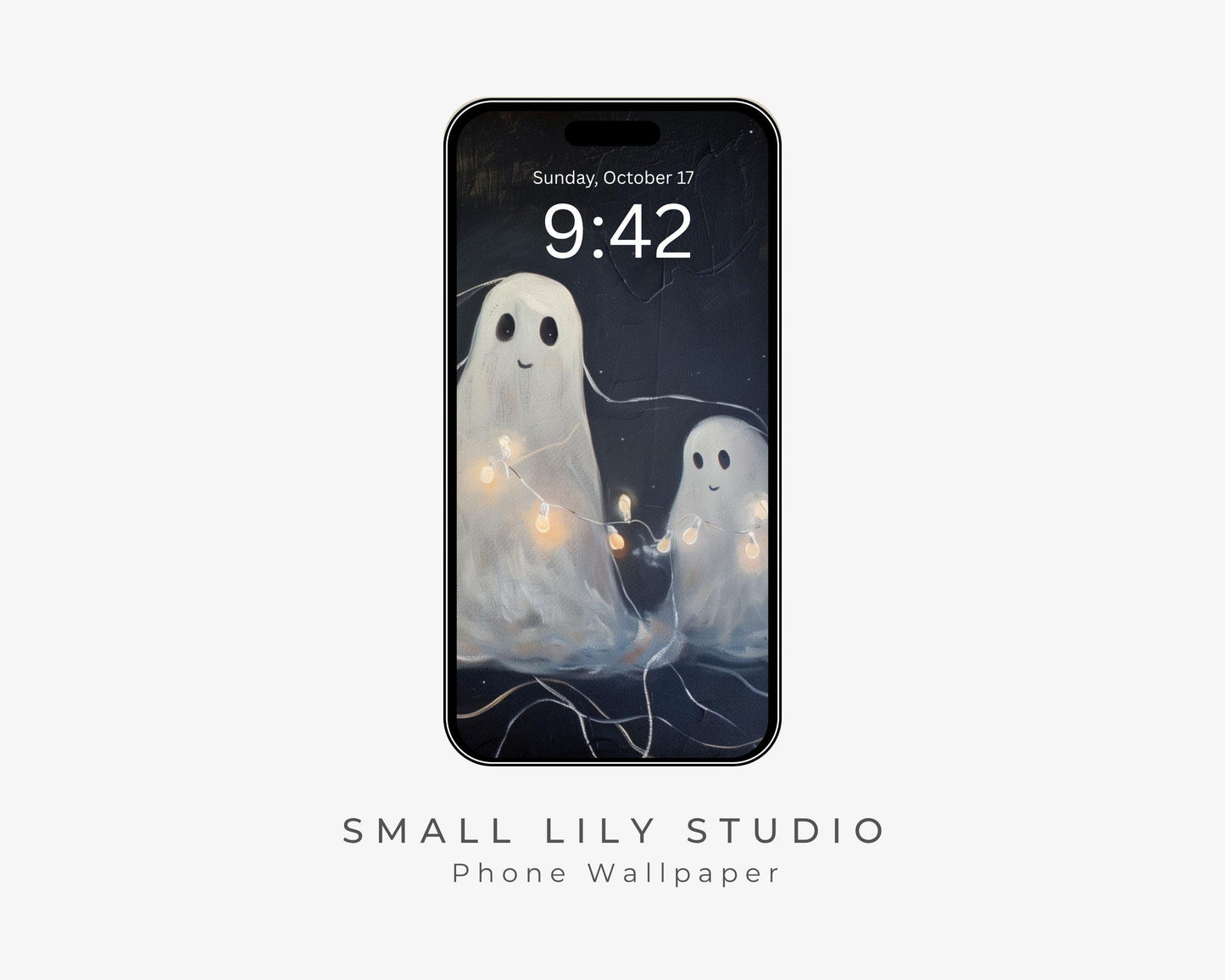 Halloween Ghosts Phone Wallpaper