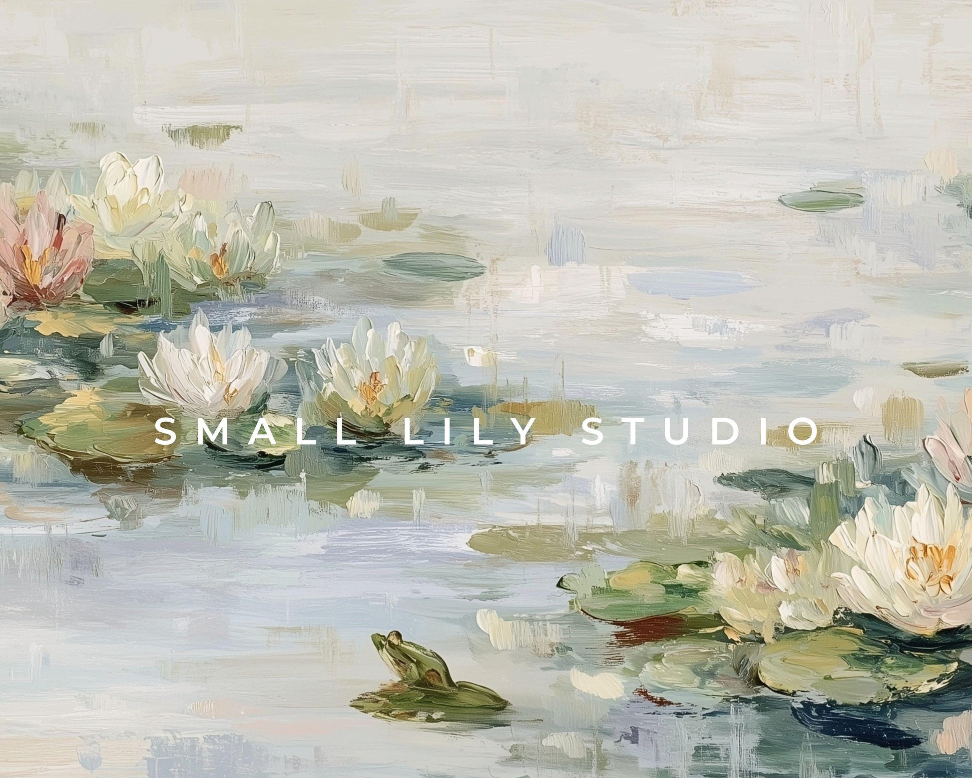 Water Lilies Frame TV Art