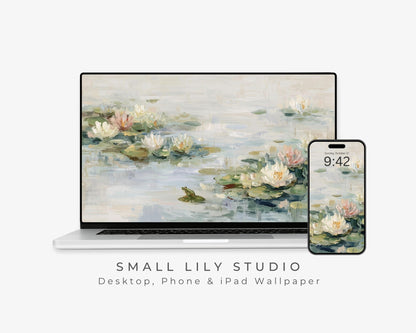 Water Lilies Desktop Wallpaper Set