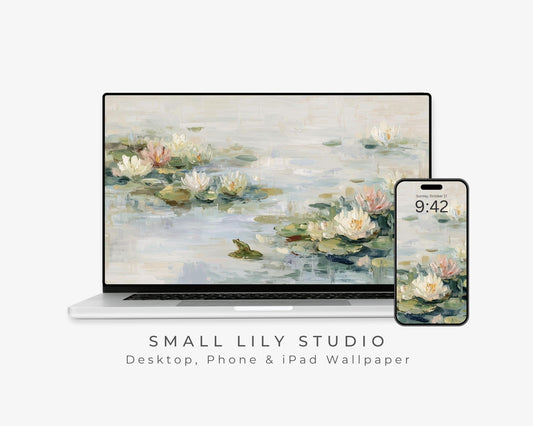 Water Lilies Desktop Wallpaper Set