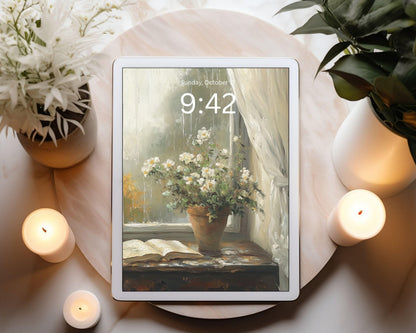 Rainy Window Desktop Wallpaper Set