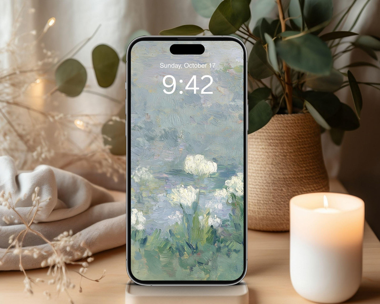 Abstract Floral Phone Wallpaper