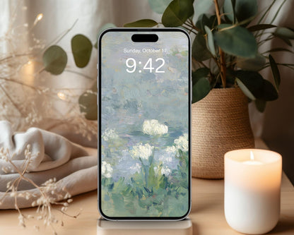 Abstract Floral Phone Wallpaper