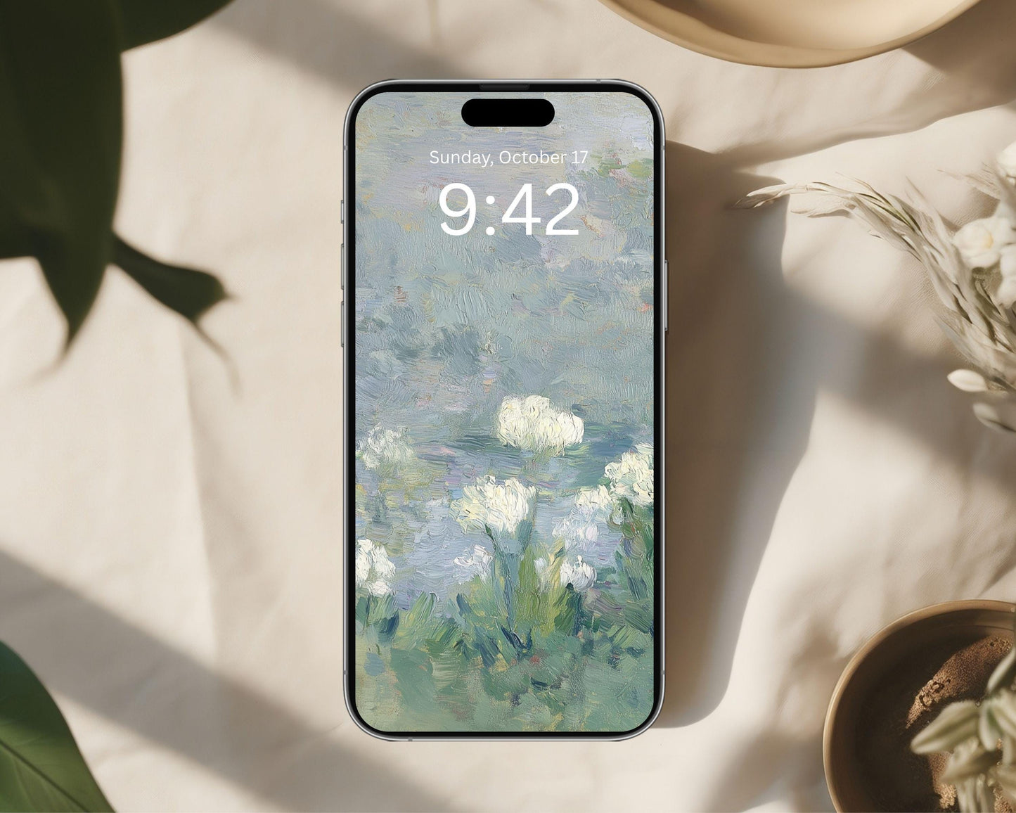 Abstract Floral Phone Wallpaper