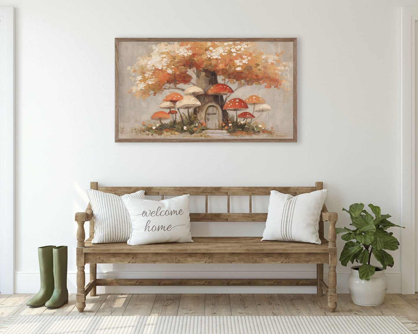 Mushroom Forest Frame TV Art