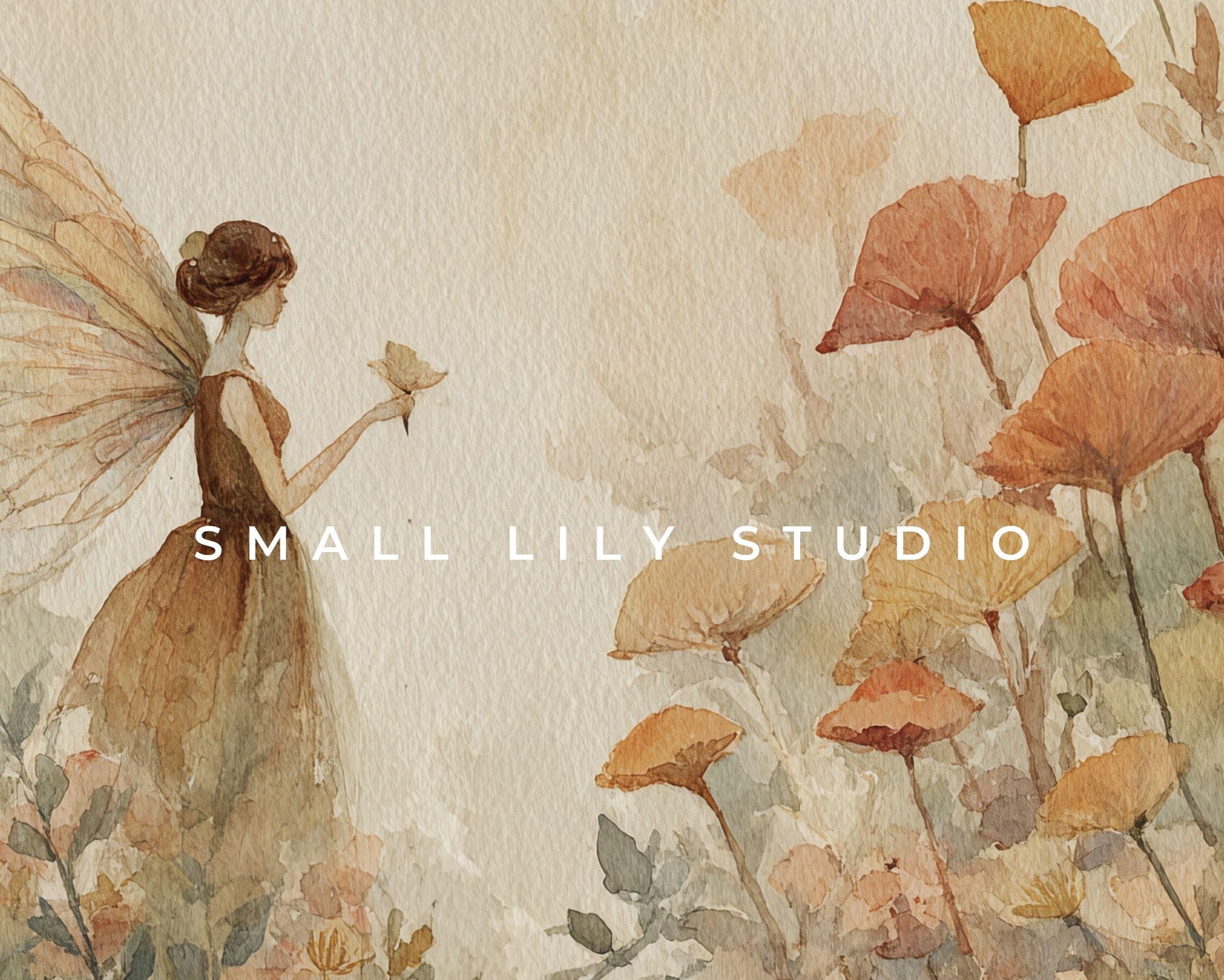 Watercolor Woodland Fairy Frame TV Art