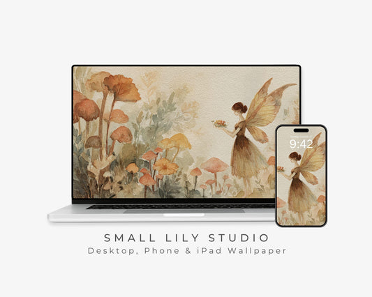 Woodland Fairy Desktop Wallpaper Set