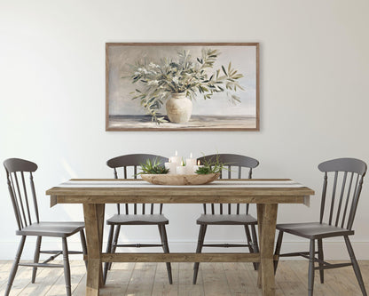 Olive Branches Frame TV Art