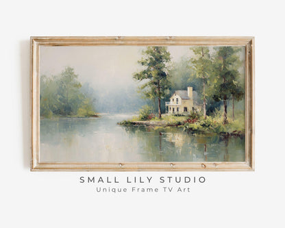 Lake House Frame TV Art