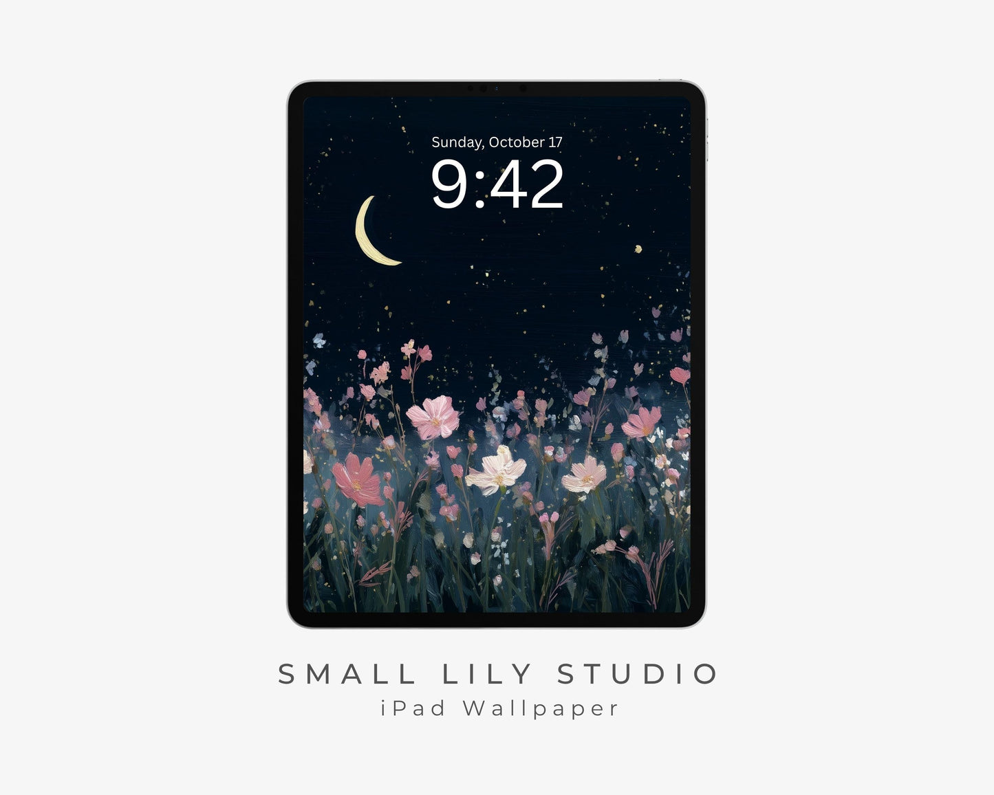 Night Wildflowers iPad Wallpaper