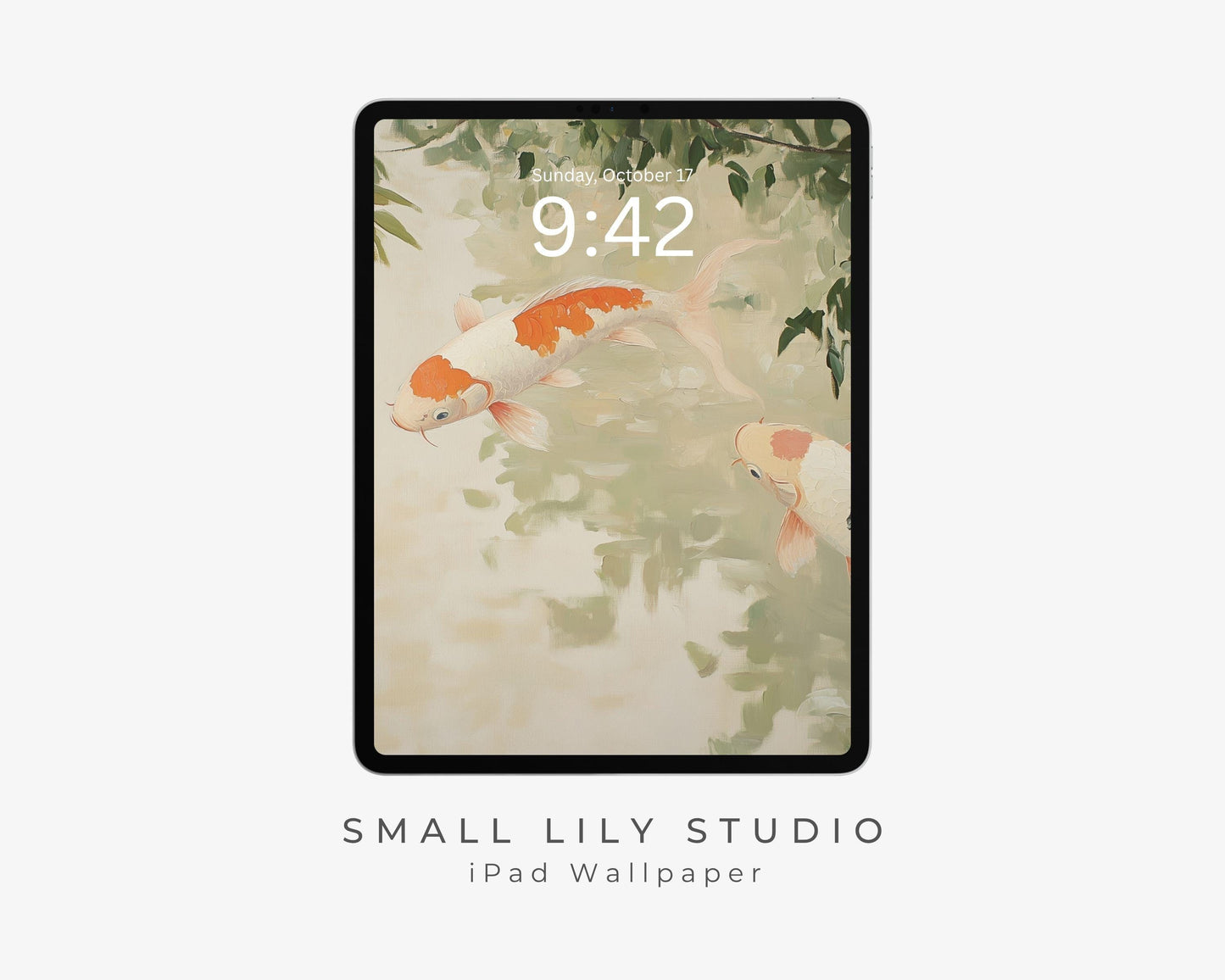 Koi Pond iPad Wallpaper