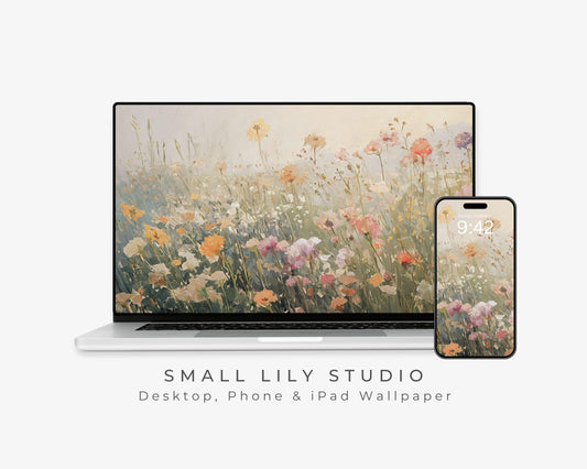Dreamy Wildflowers Desktop Wallpaper Set