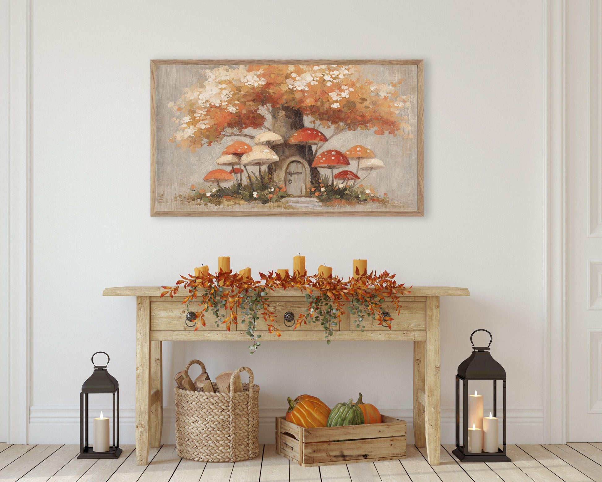 Mushroom Forest Frame TV Art