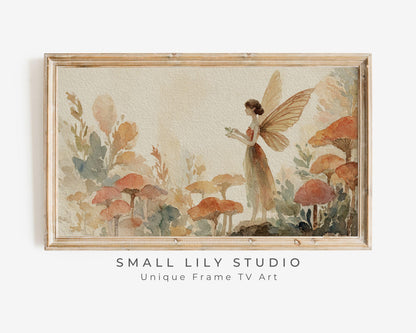 Watercolor Woodland Fairy Frame TV Art