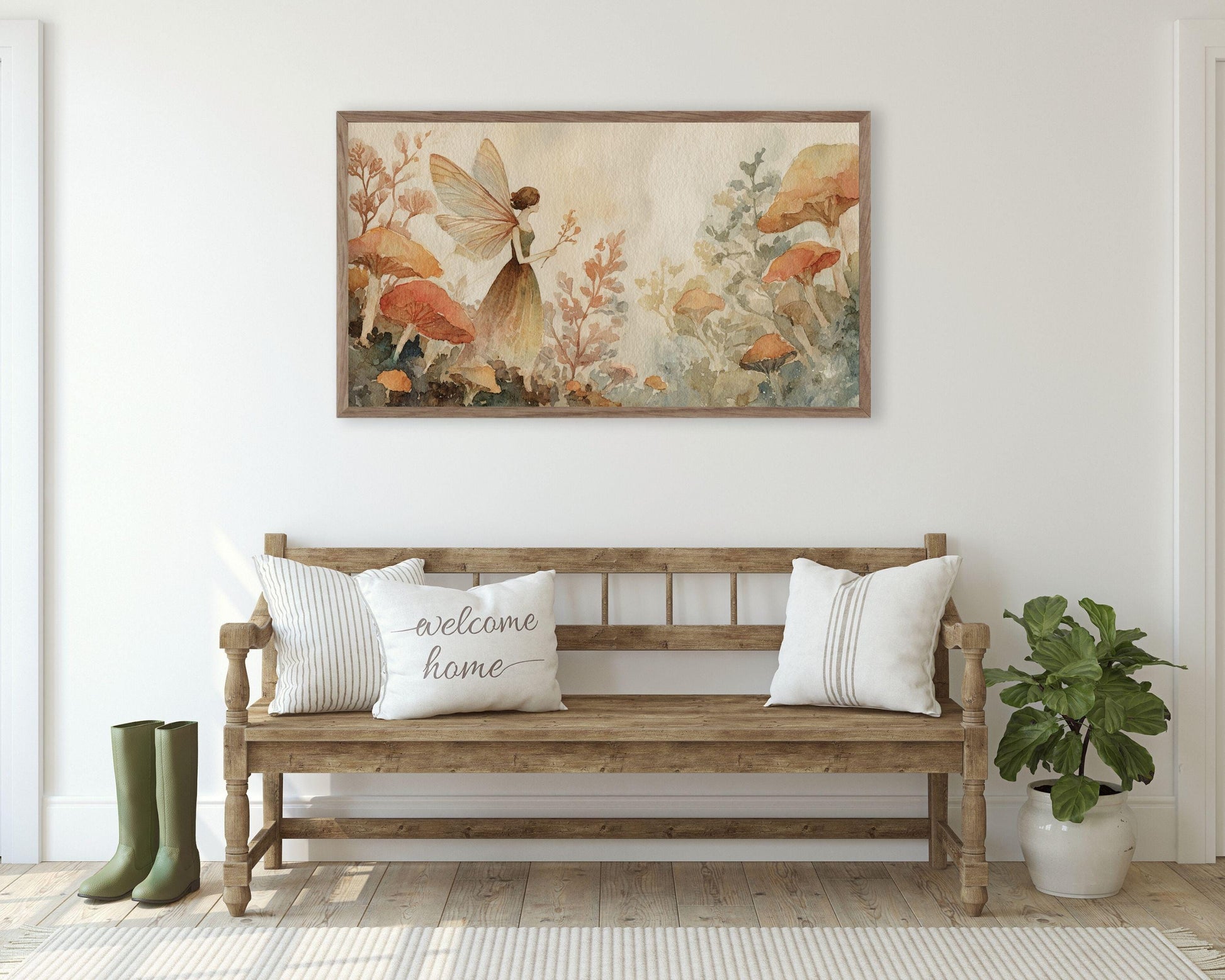 Watercolor Woodland Fairy Frame TV Art