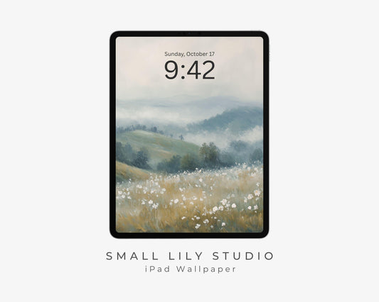 Wildflower Landscape iPad Wallpaper