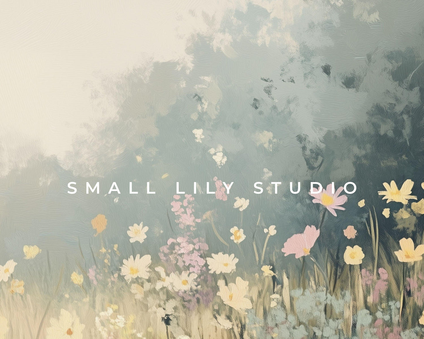 Yellow Wildflower Landscape iPad Wallpaper