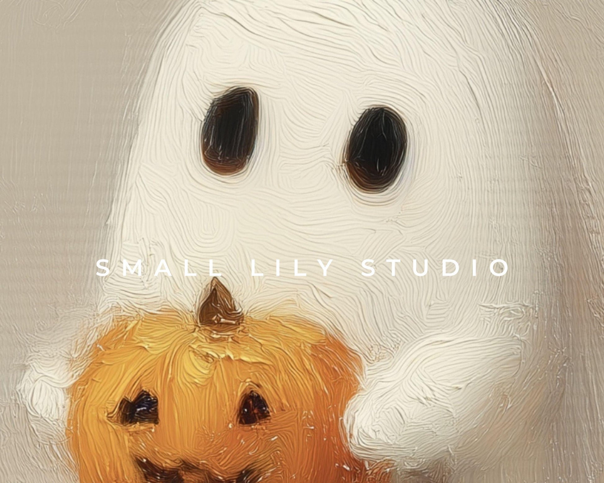 Cute Ghost Halloween Phone Wallpaper
