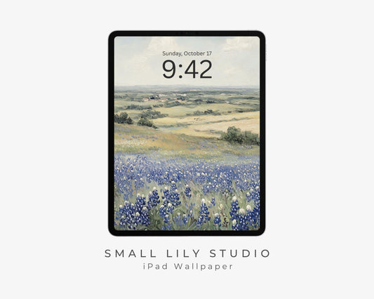 Floral Landscape iPad Wallpaper