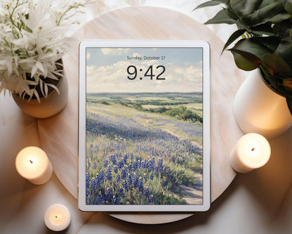 Floral Landscape iPad Wallpaper