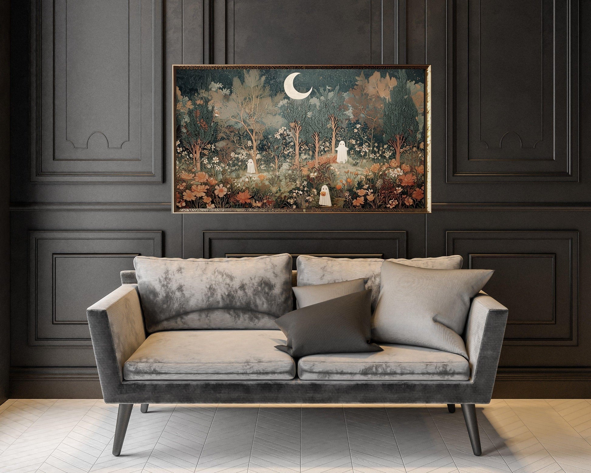 Halloween Botanical Ghosts Frame TV Art Bundle